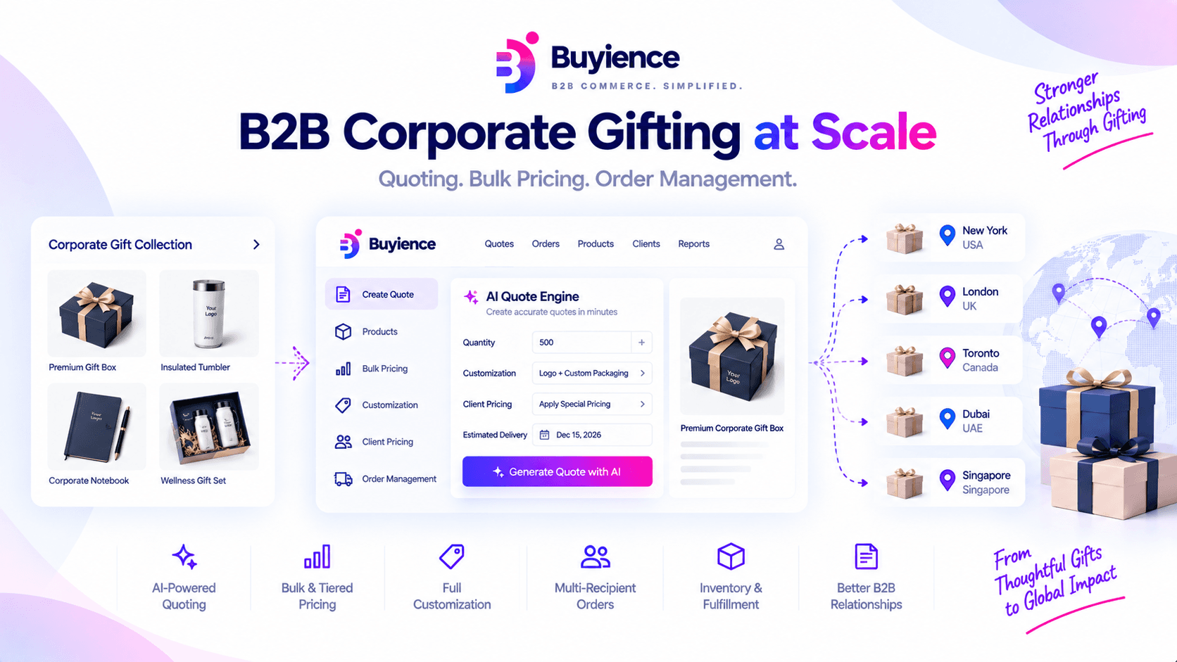 Scaling corporate gifting with automated quoting, bulk pricing, and order management