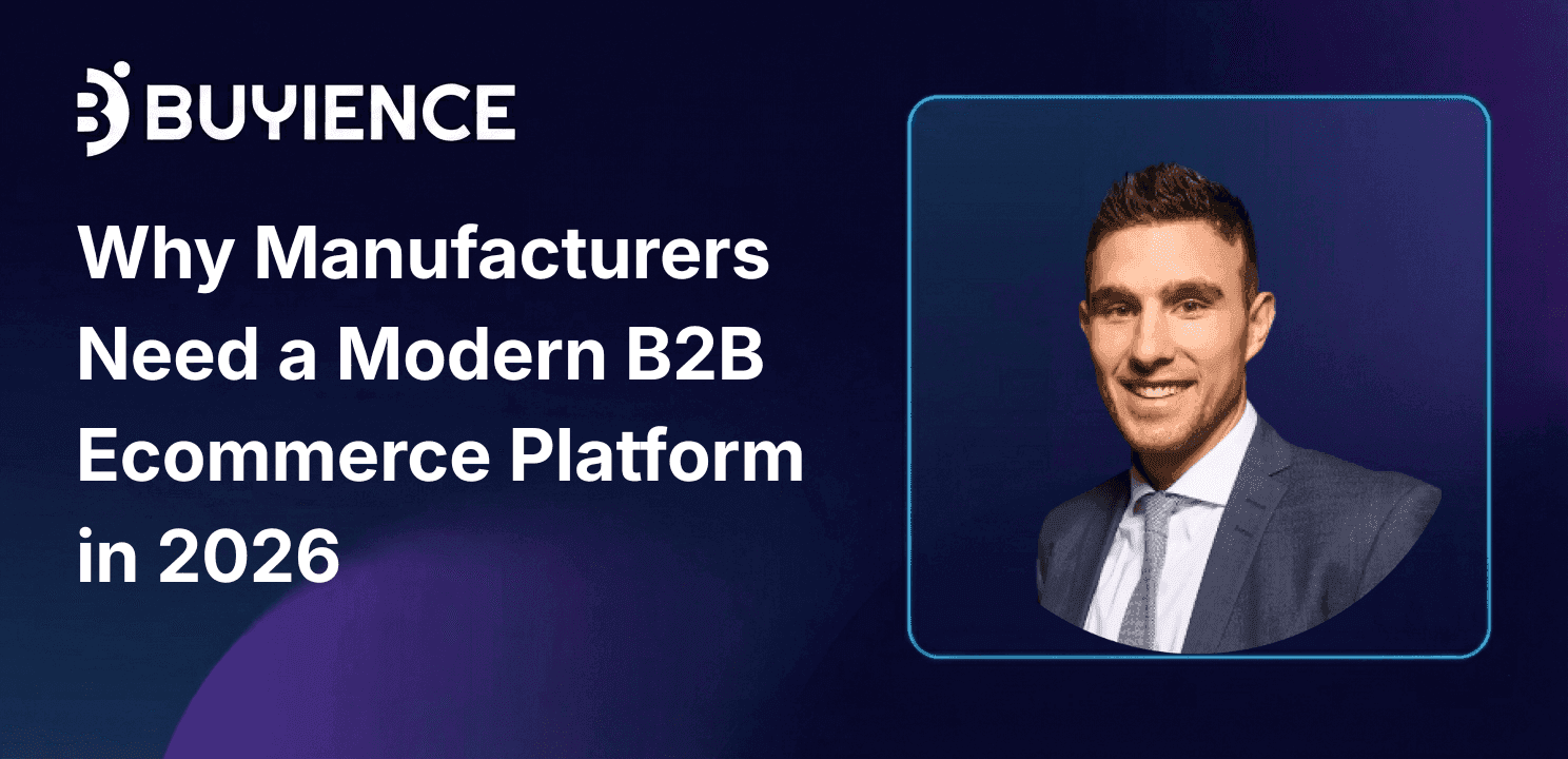 Modern B2B ecommerce for manufacturers